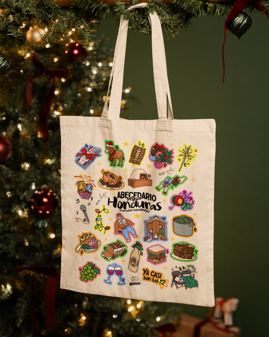 ABC Navideño Totebag