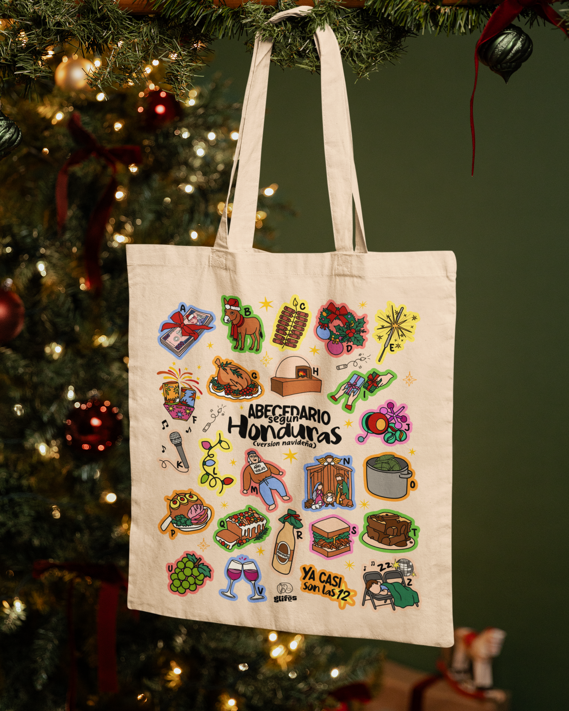 ABC Navideño Totebag